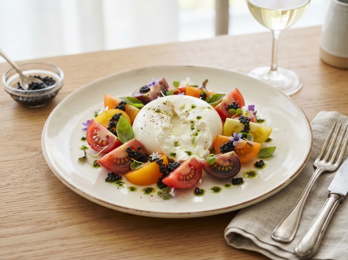 Burrata de temporada