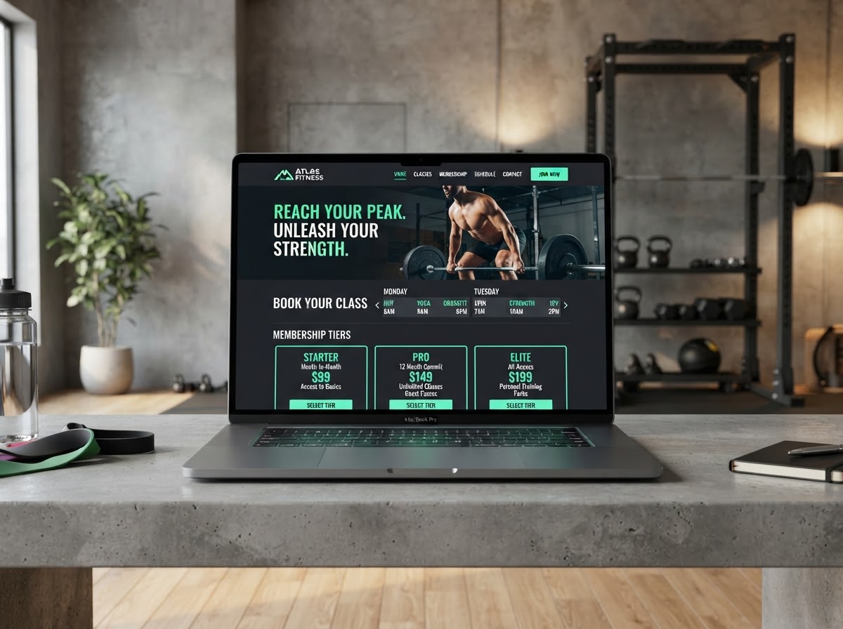 Atlas Fitness website design