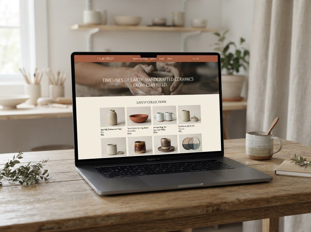 Clay Field website design
