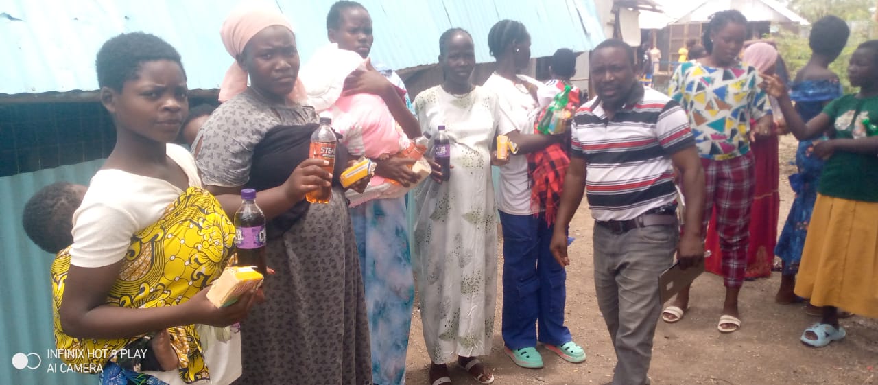 Hope in Bloom - Minor mothers receiving care, dignity items, and guidance