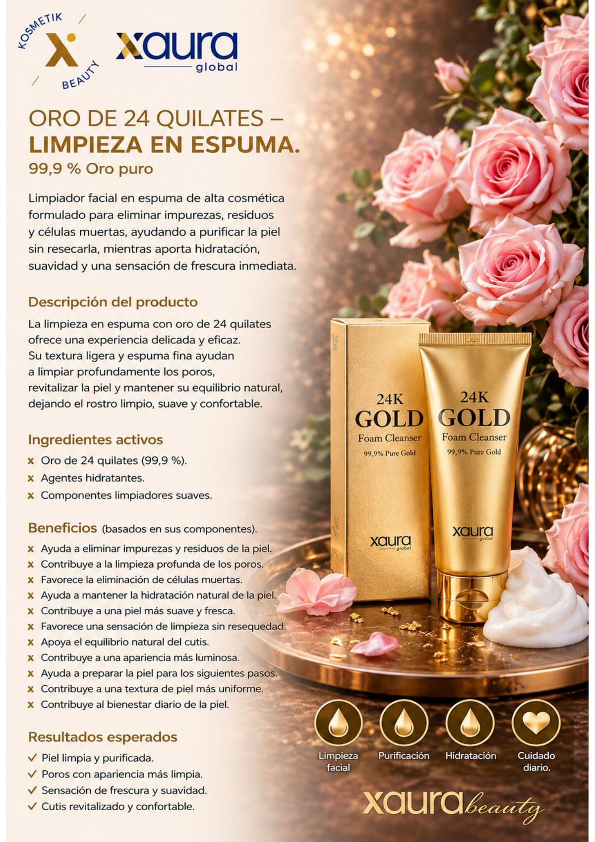24K Gold Foam Cleanser