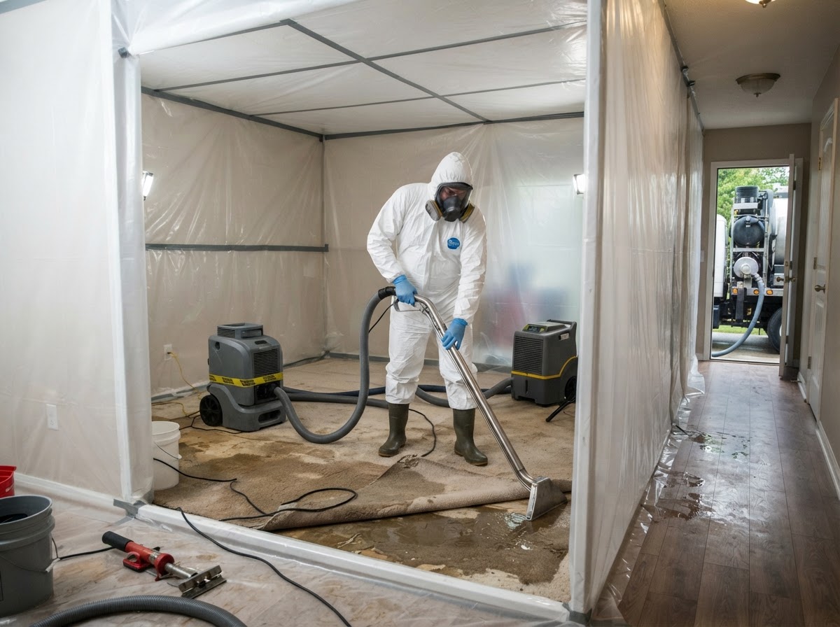 Sewage backup and black water cleanup near Charlotte NC
