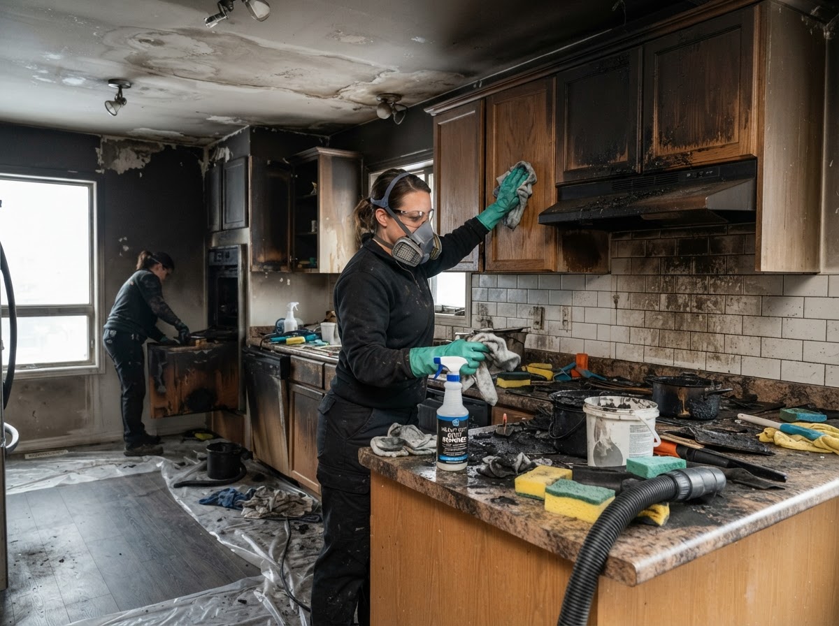 Fire and smoke damage restoration in Charlotte NC