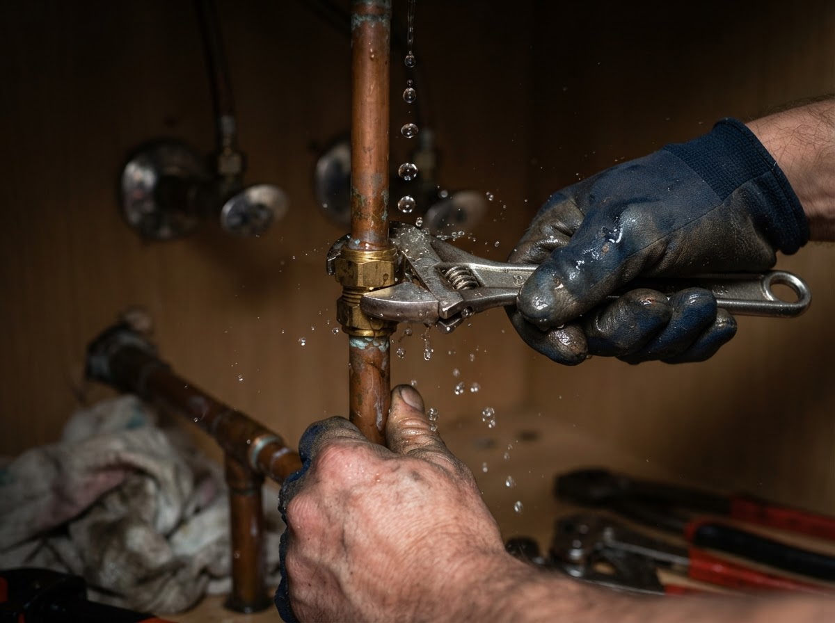 Leaking Pipe Repair in Meru