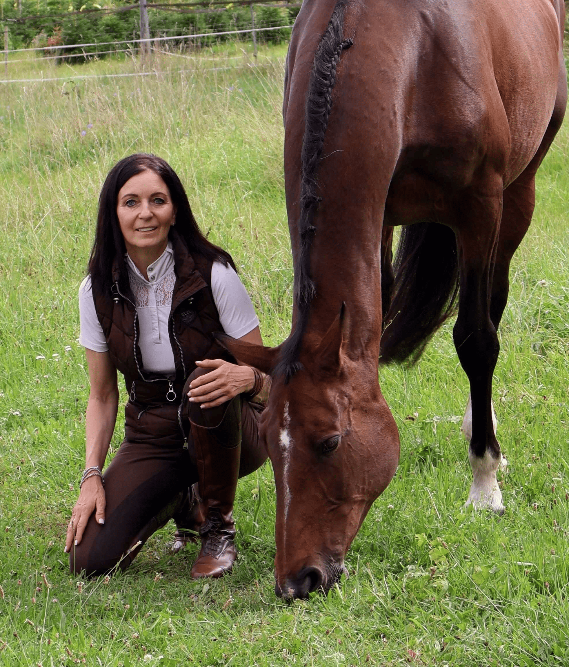 Gabriele Stuiber mit ihrem Pferd