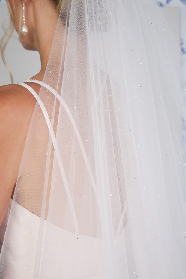 Crystal Shimmer Tulle Veil