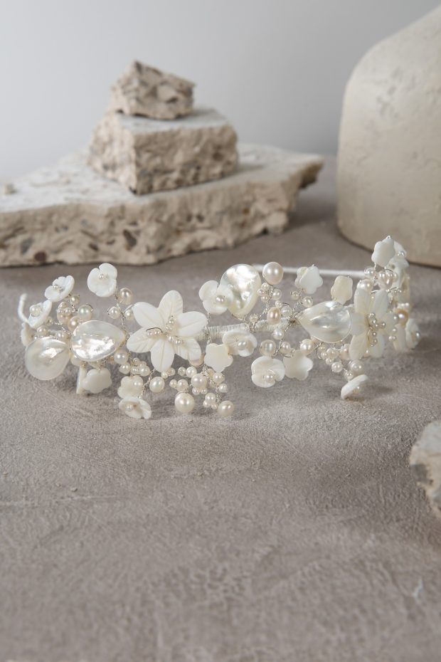 Mother-of-Pearl Floral Crown