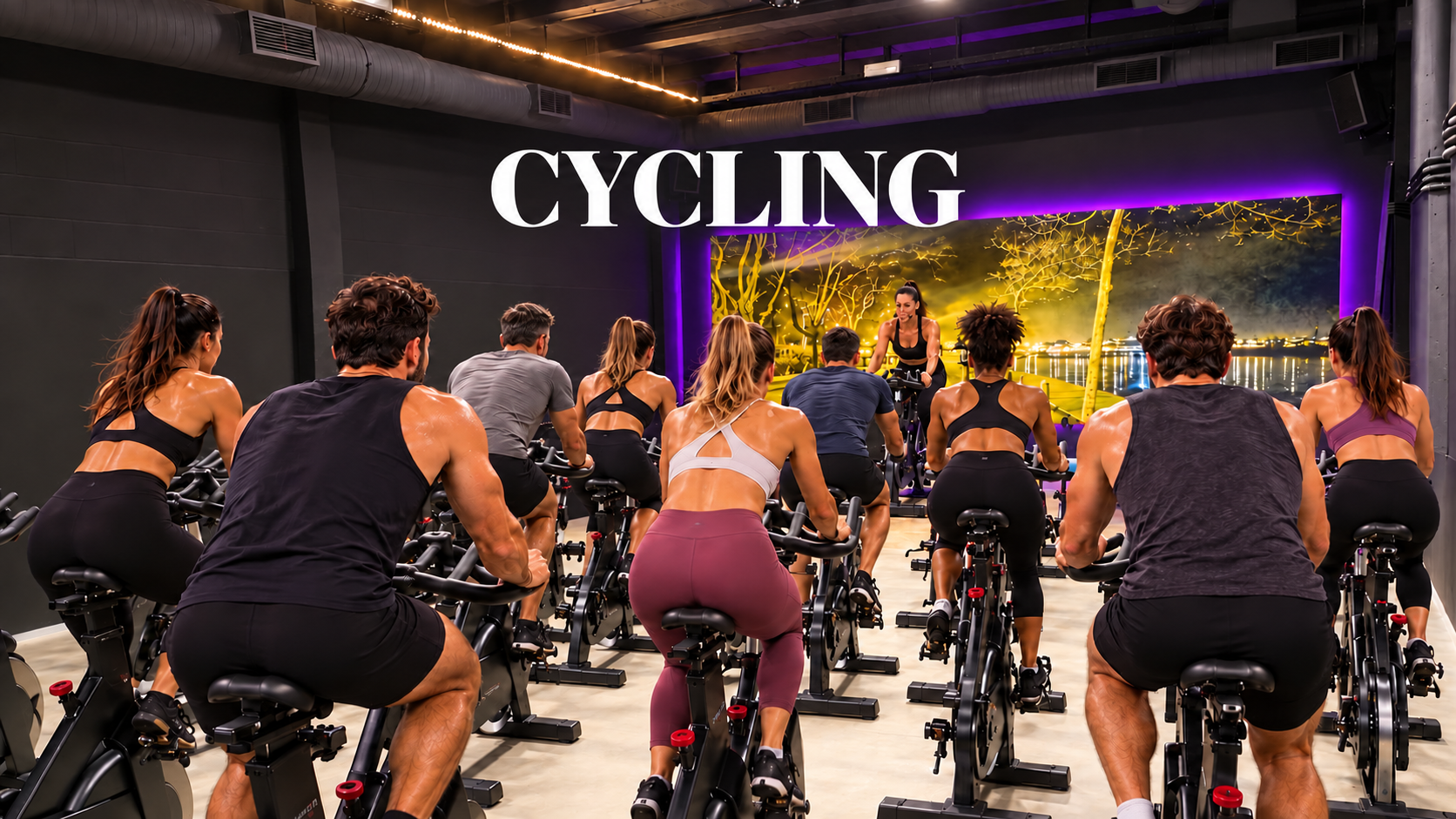 Aula de Cycling Indoor no Ginásio VilaFit