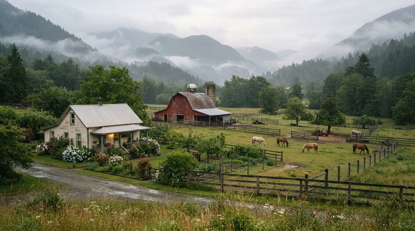 Hobby farms, rural residential, some livestock and forage. in Mission, Fraser Valley, British Columbia