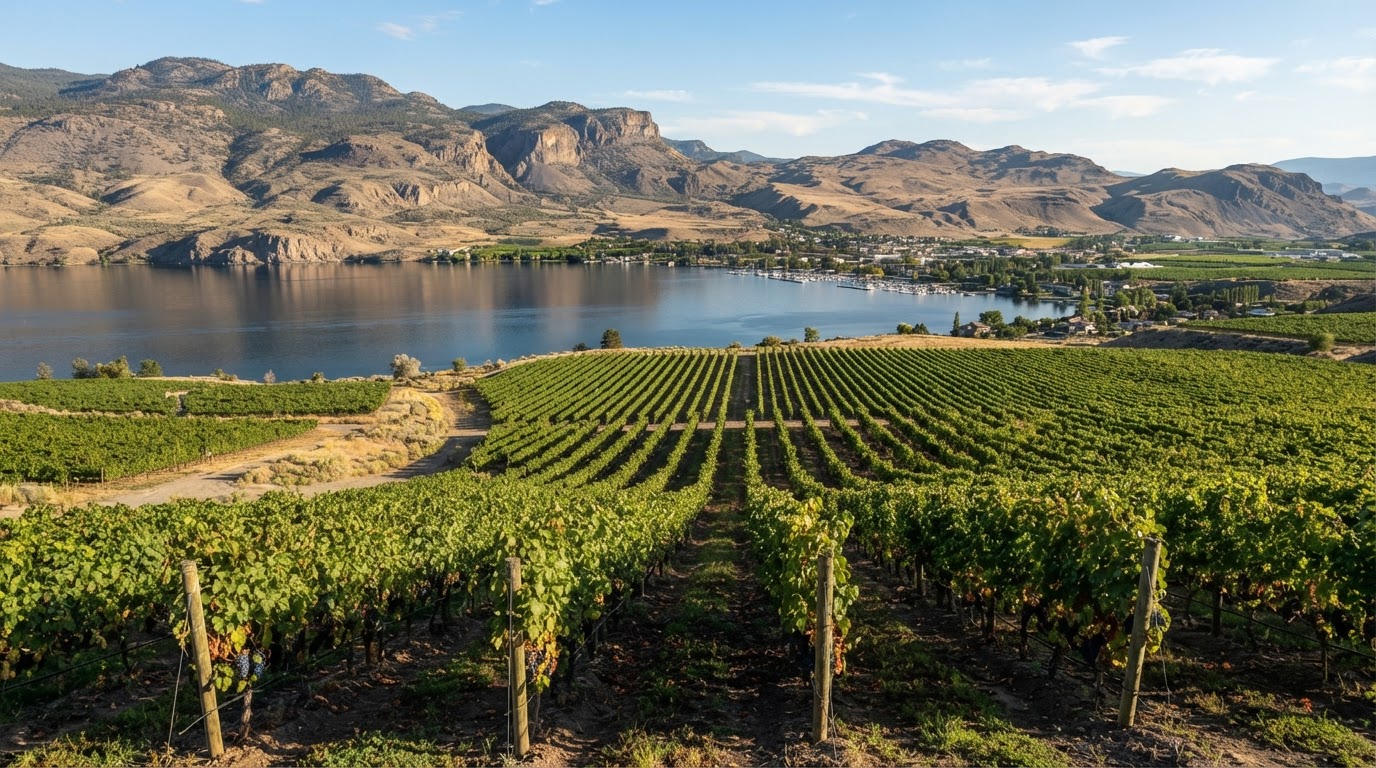 Vineyards, orchards, wineries and lakeside lifestyle acreages. in Osoyoos, Okanagan, British Columbia