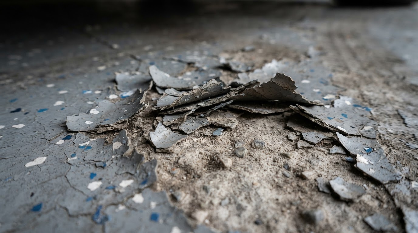 Why DIY Garage Epoxy Peels Under Car Tires: 100% Solids vs. Polyaspartic in the Texas Heat