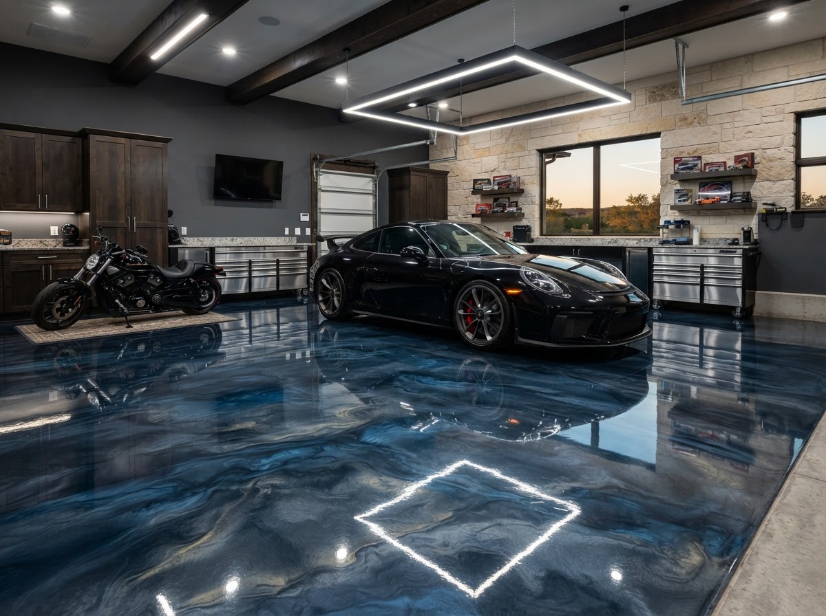 Premium Epoxy Garage & Showroom Flooring