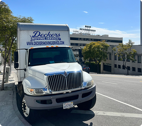 Decker's Moving Service Truck Front View