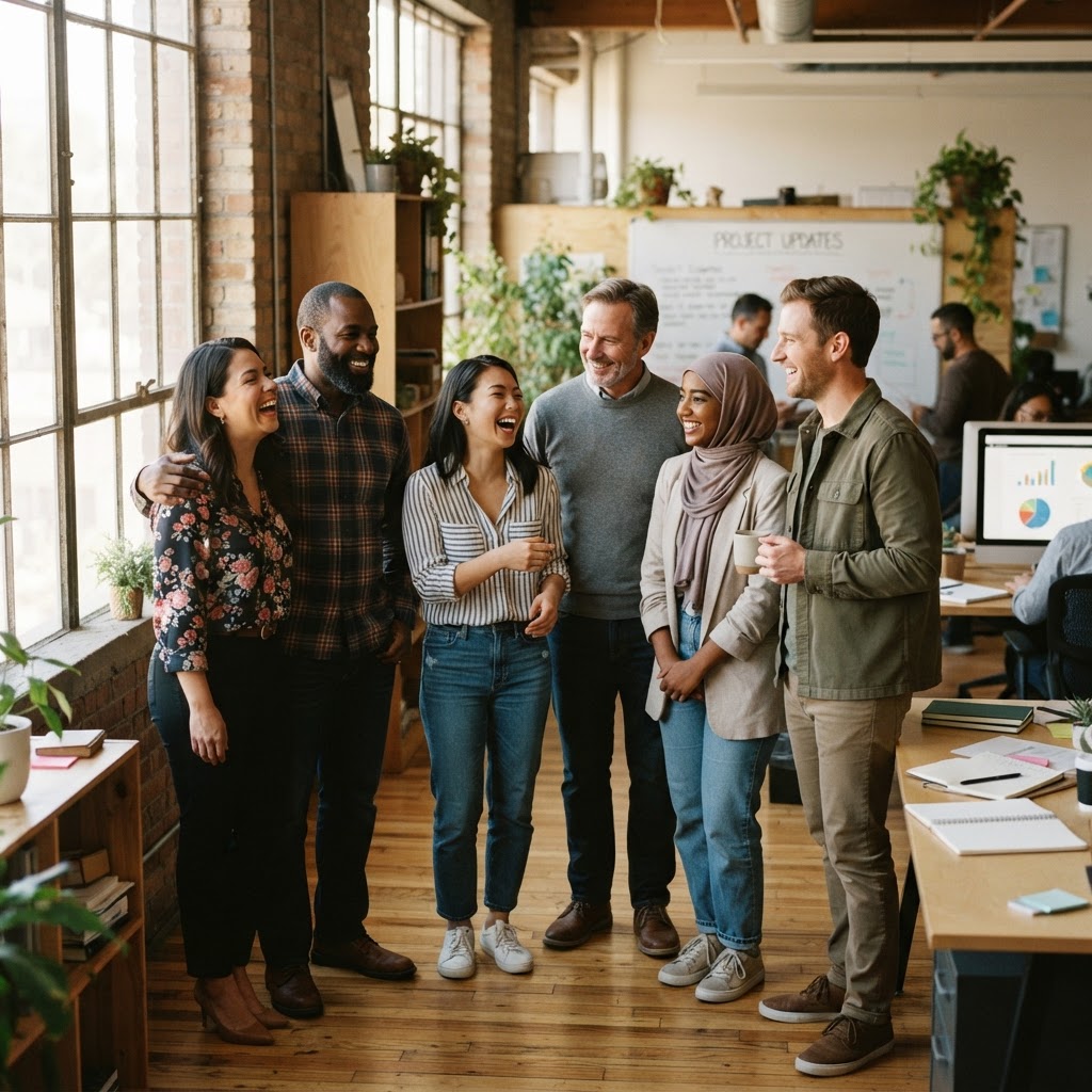Small business team portrait