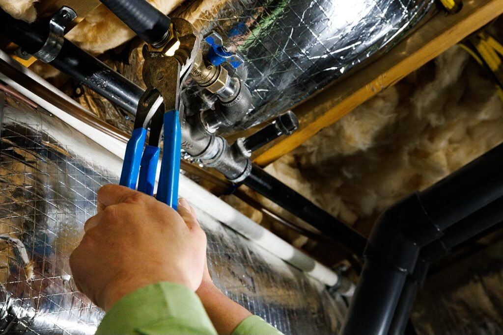 Professional gas line repair and fitting work