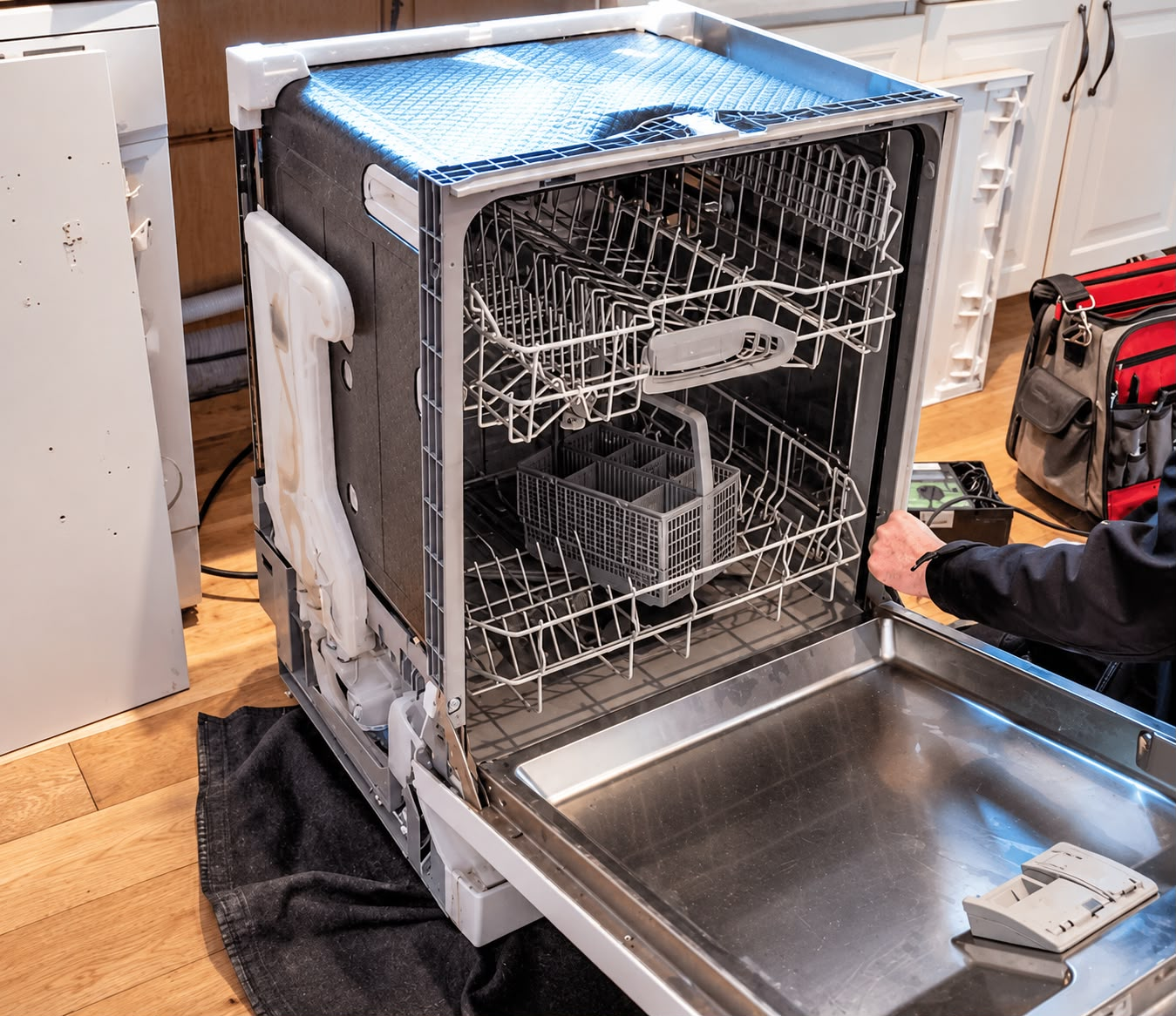 Dishwasher and kitchen appliance plumbing installation