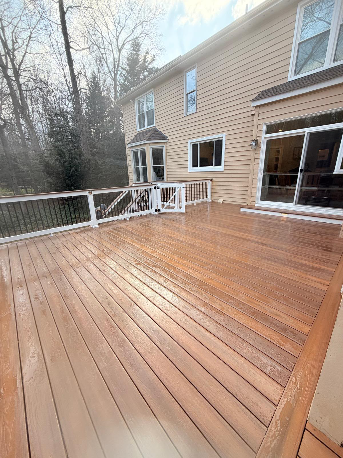 Beautifully crafted custom backyard deck and outdoor living space