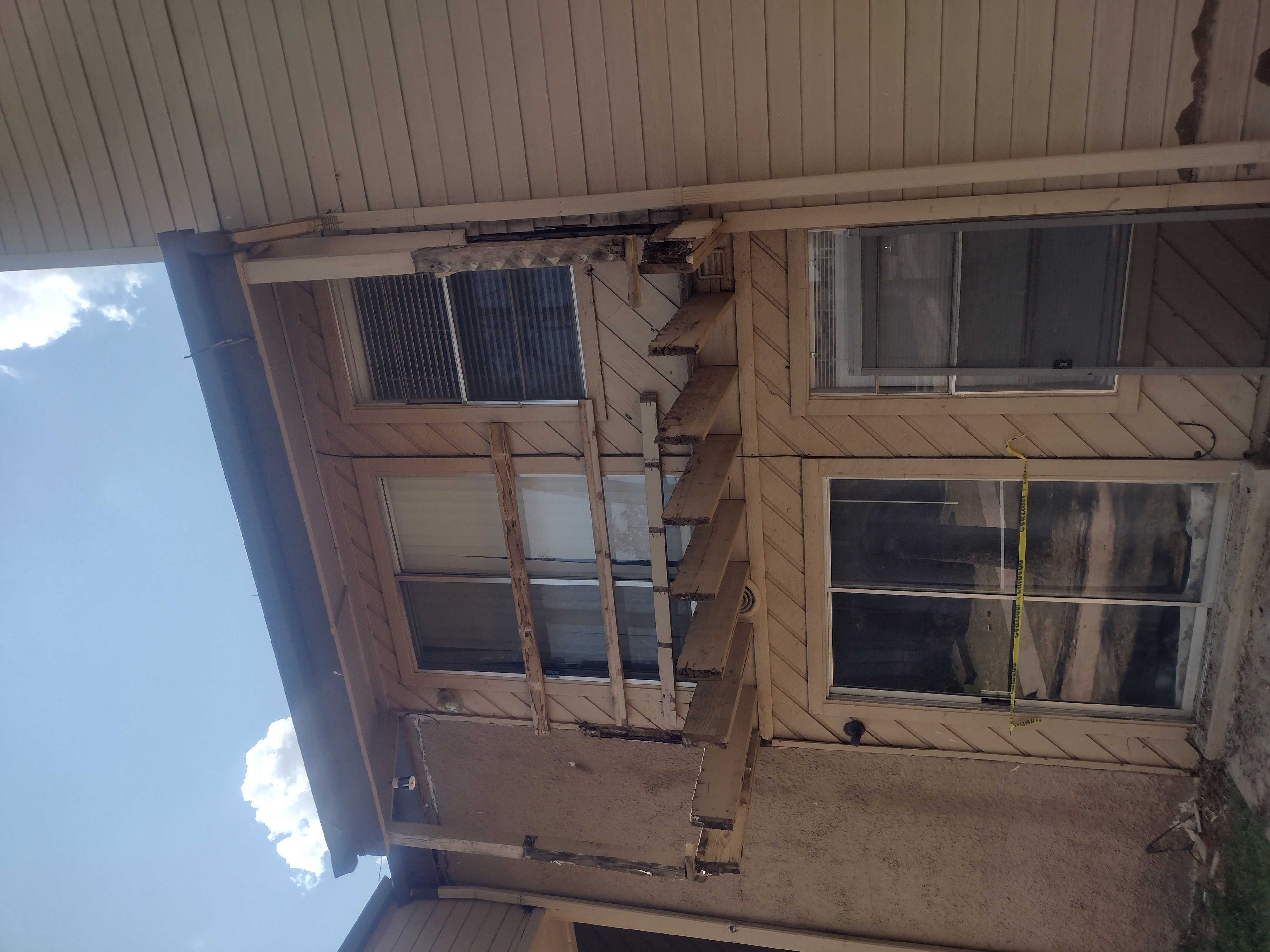 Exterior rotten timber demolition and repair prep