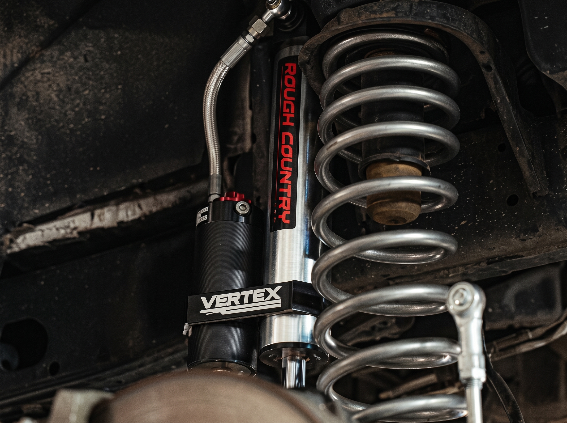 Rough Country Vertex reservoir suspension shock and coilover system