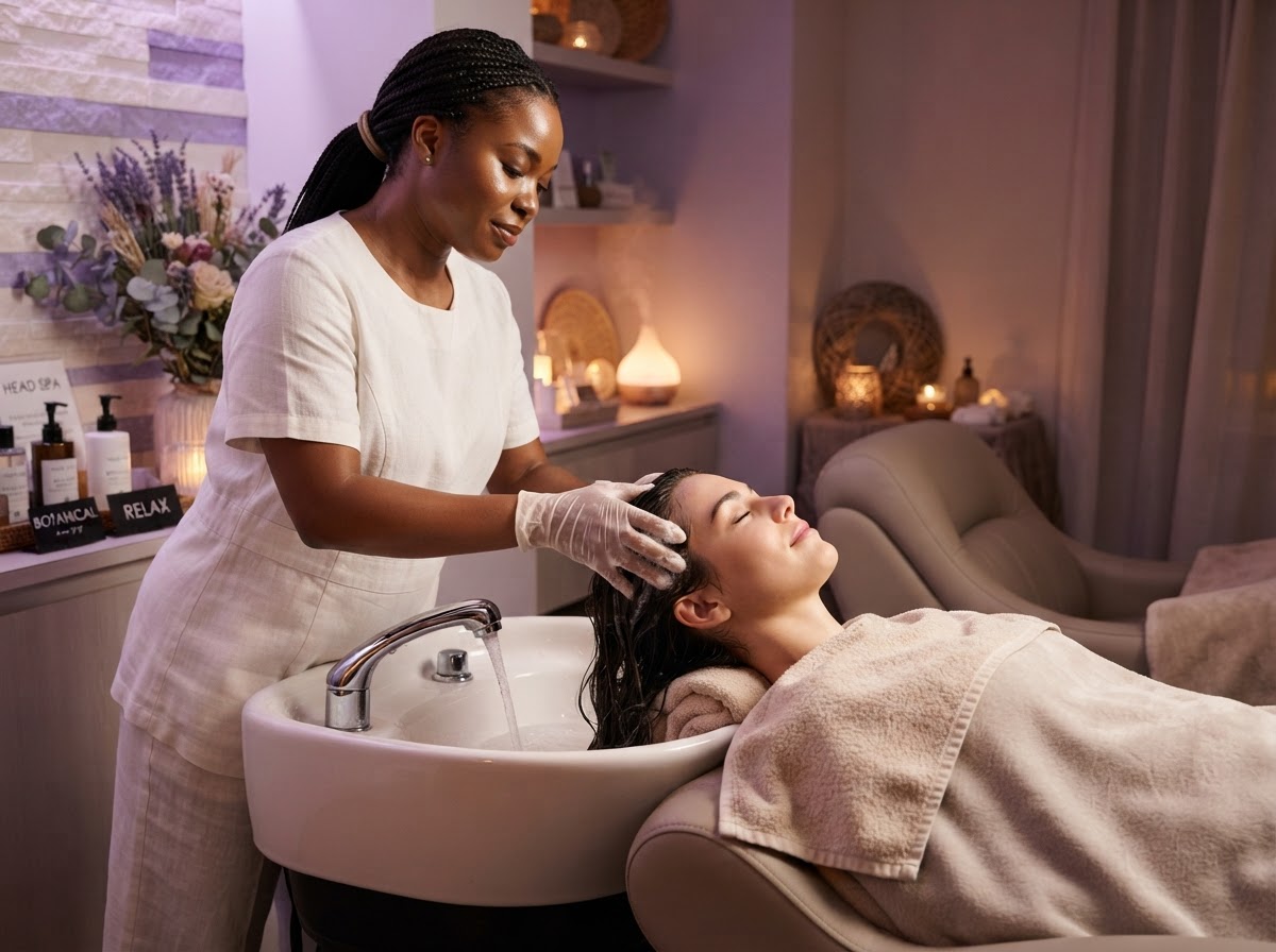 Japanese Head Spa treatment at Bliss Esthetics Spa