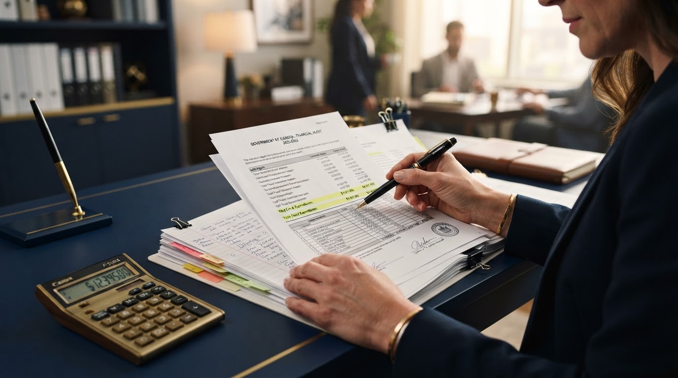 Revisión de reportes de auditoría gubernamental y estados financieros