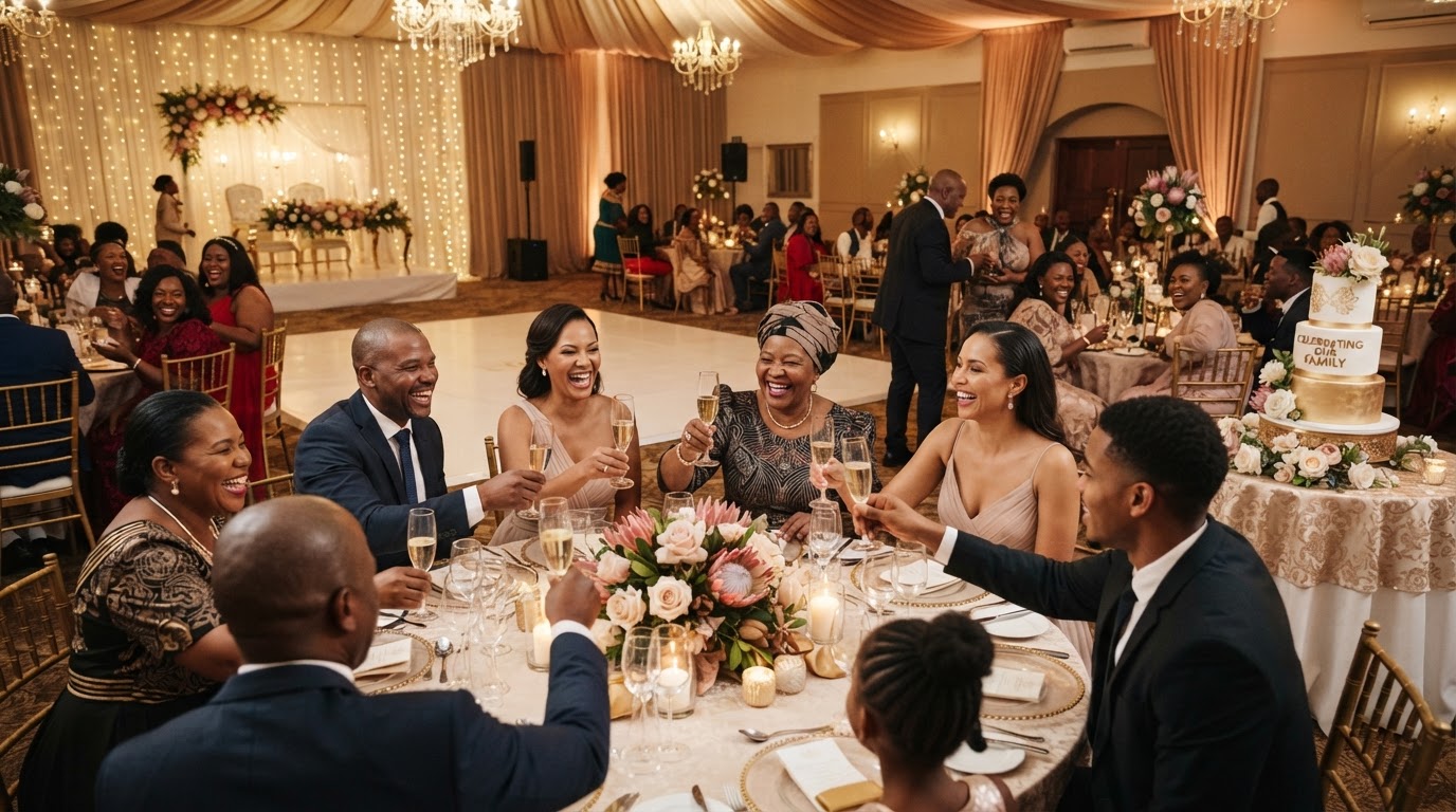 Birthday celebration in the banquet hall