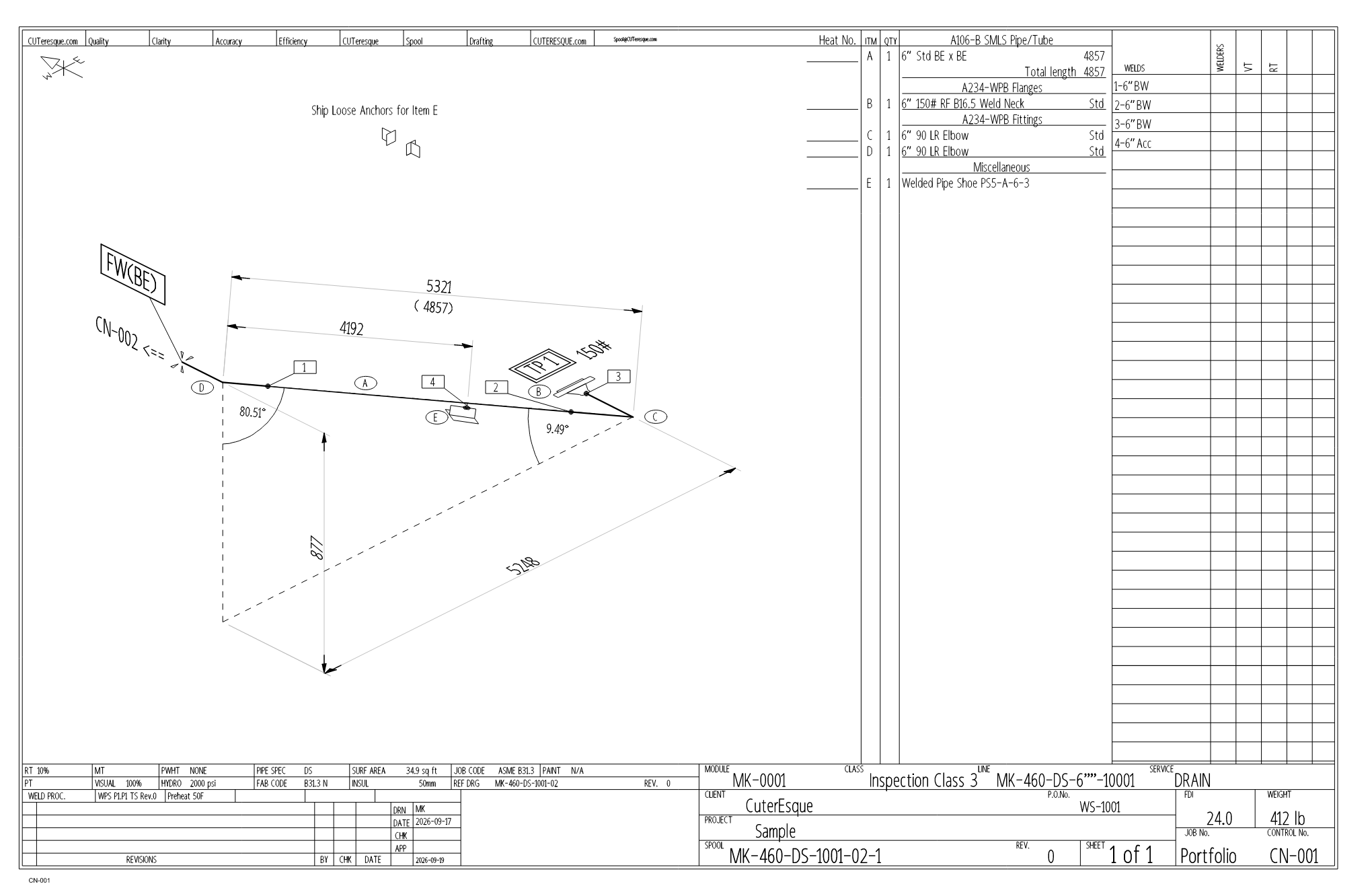 Sample spool drawing 1
