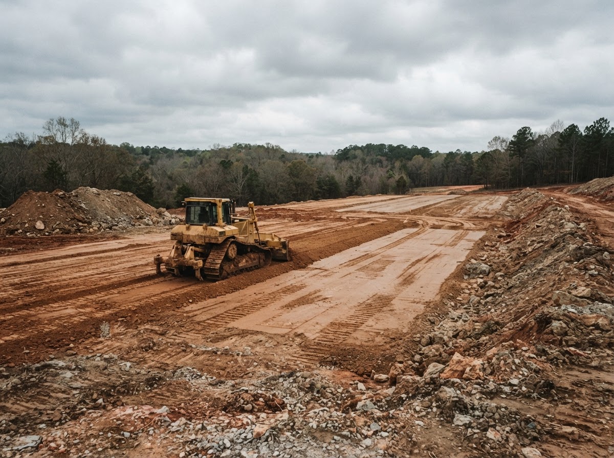 Land Grading & Site Prep work in North Alabama