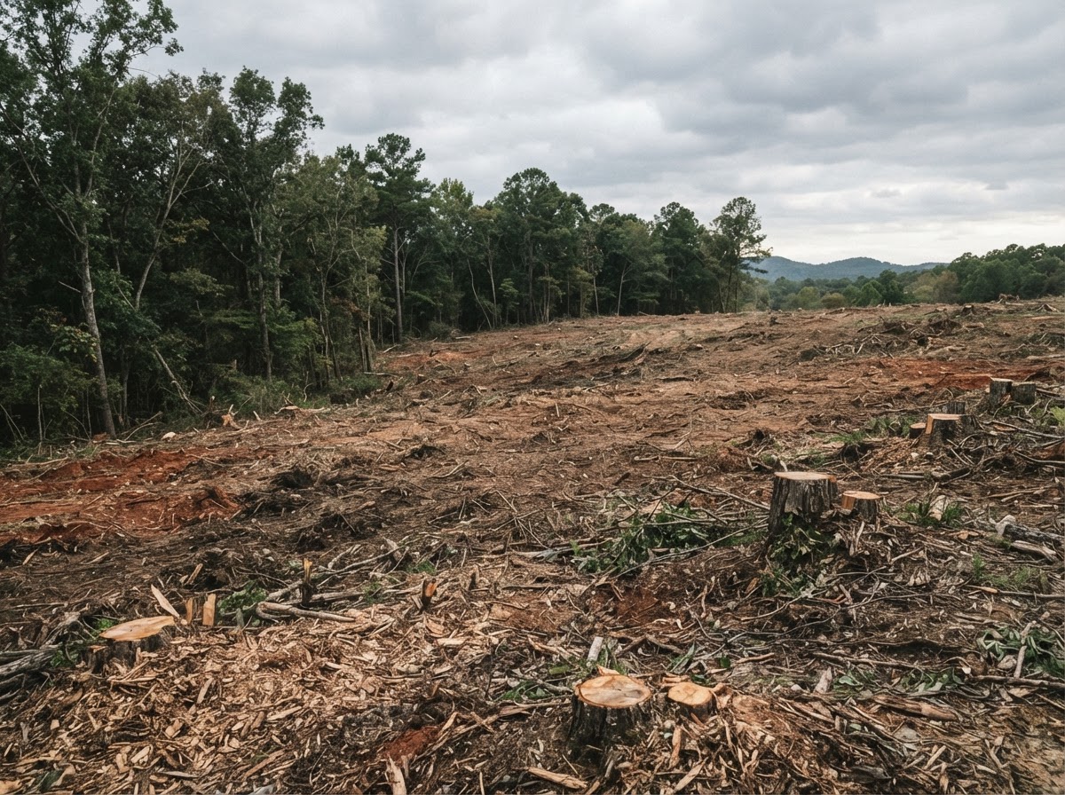 Land Clearing work in North Alabama