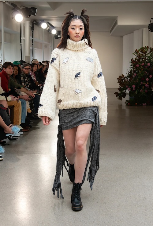 Authentic hand-knitted luxury collection garments