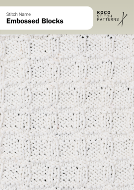 Entrelac 2x2 Rib