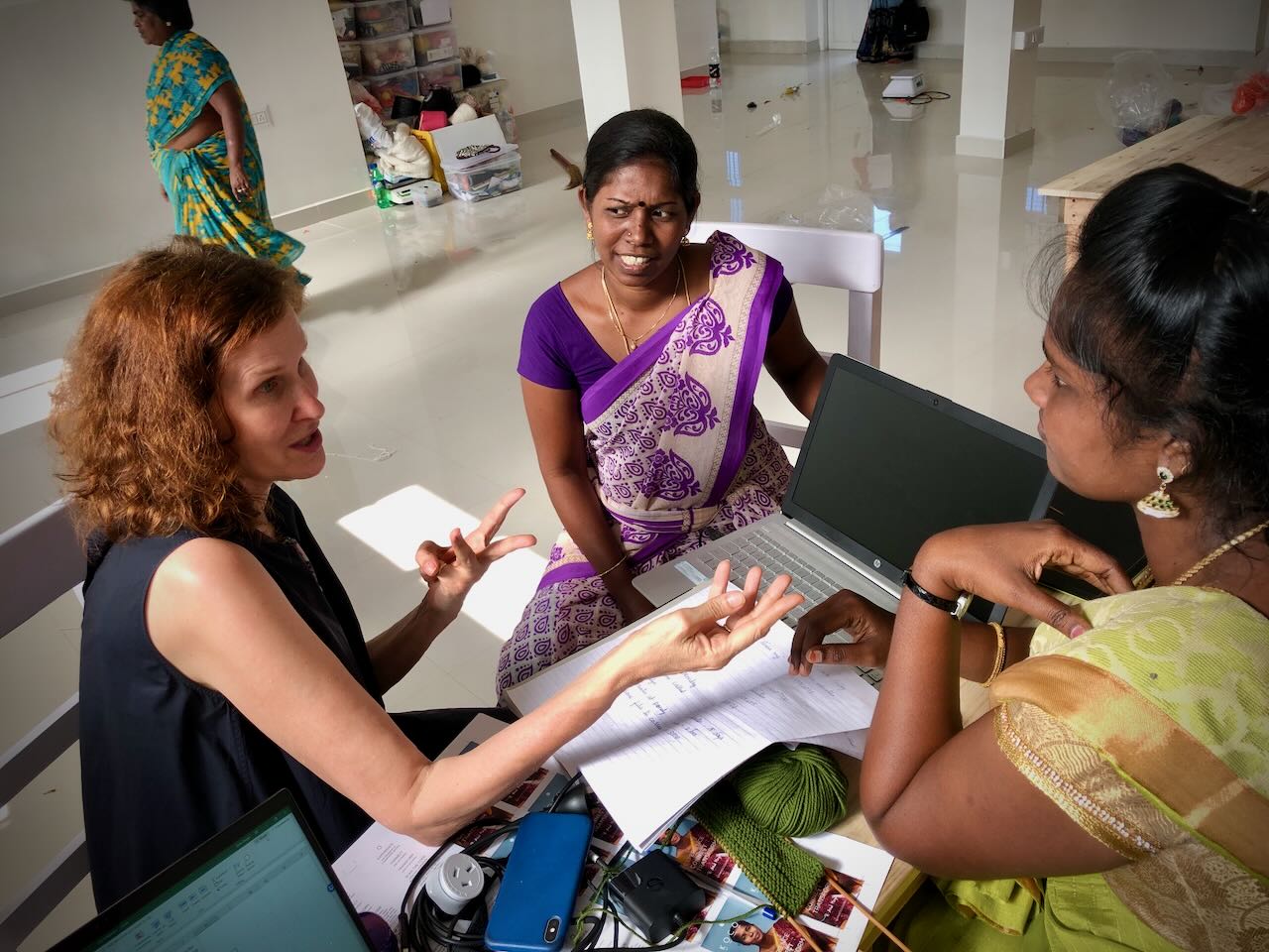 KOCO Knitting artisan production hub in rural Tamil Nadu