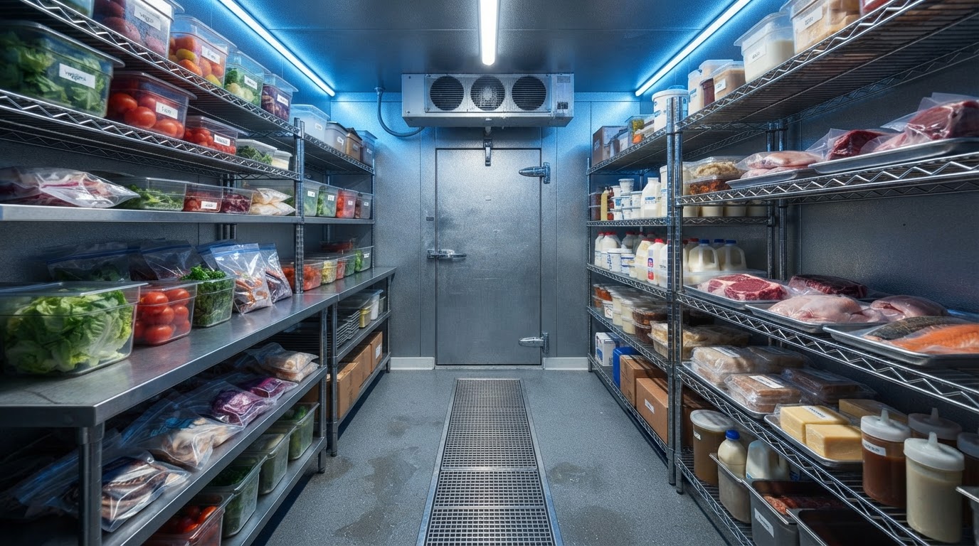 Commercial refrigeration walk-in cooler