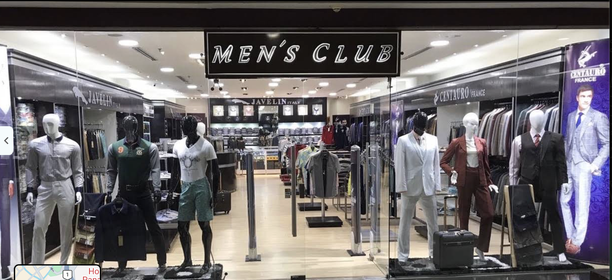 Sucursal Men's Club en Megapolis Outlets Panamá
