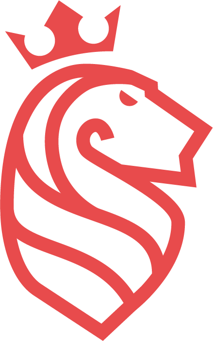 Emblem — Coral / Crimson Signal