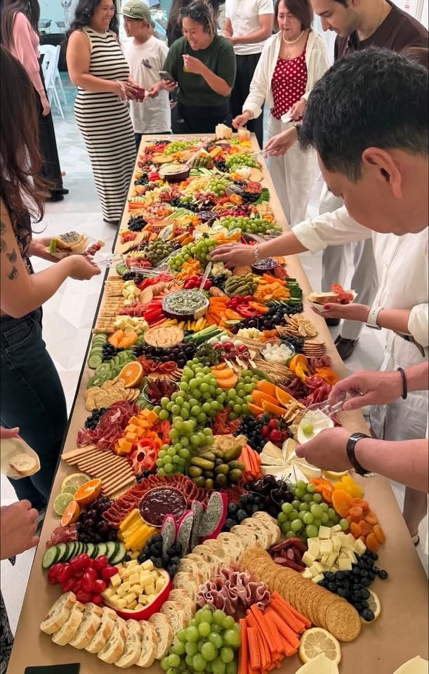 Artisanal grazing table spread