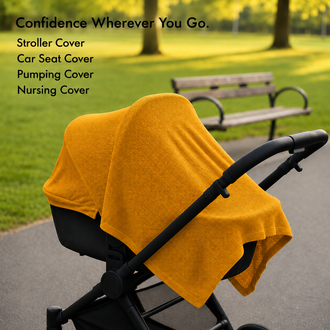 Warm Mustard Poncho - Confidence wherever you go
