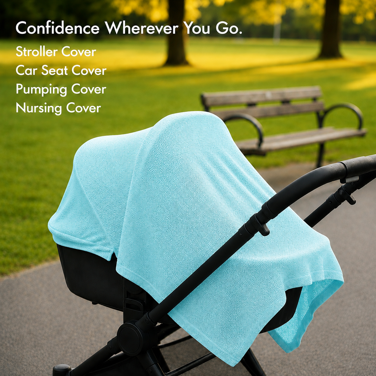 Turquoise Poncho - Confidence wherever you go