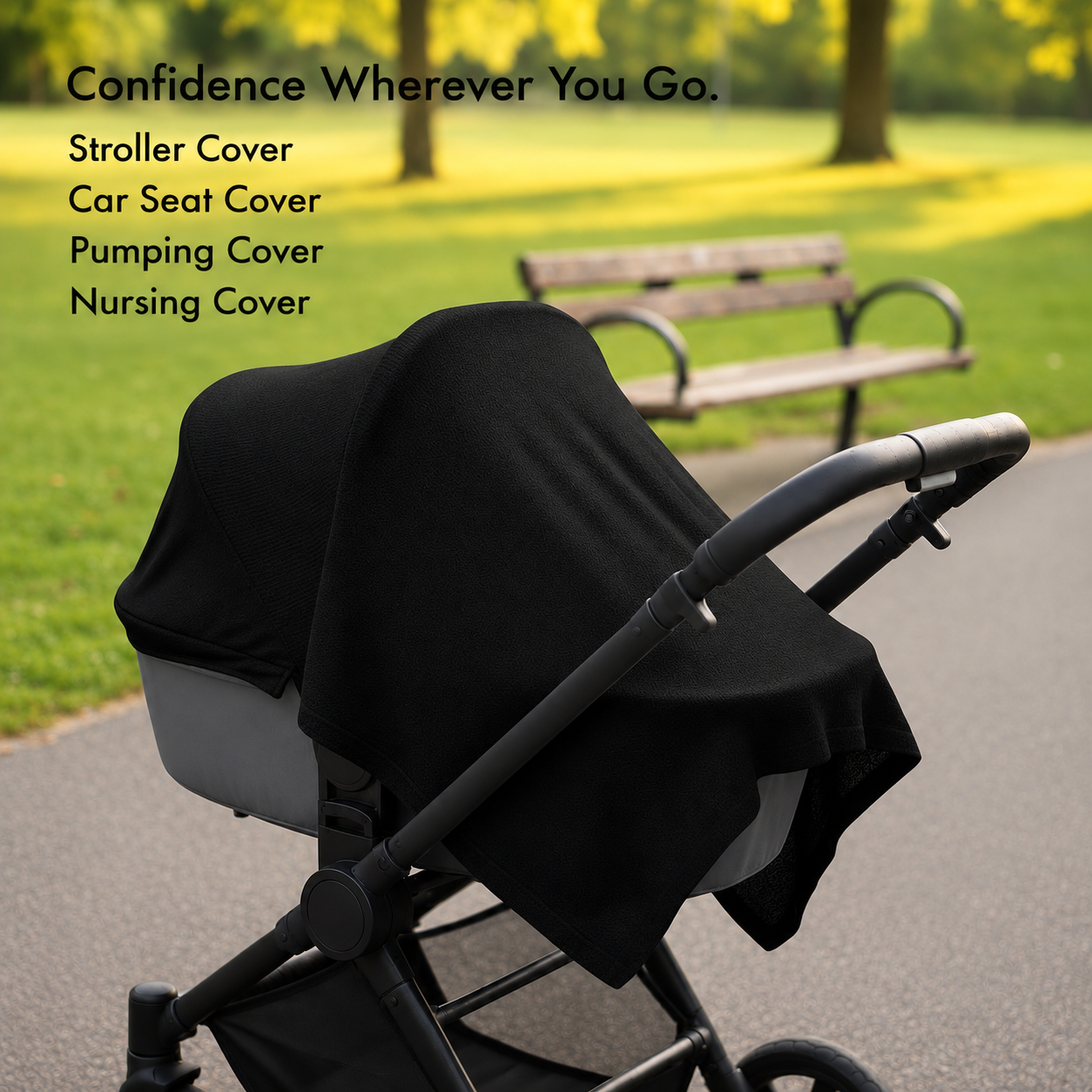 Classic Black Poncho - Confidence wherever you go