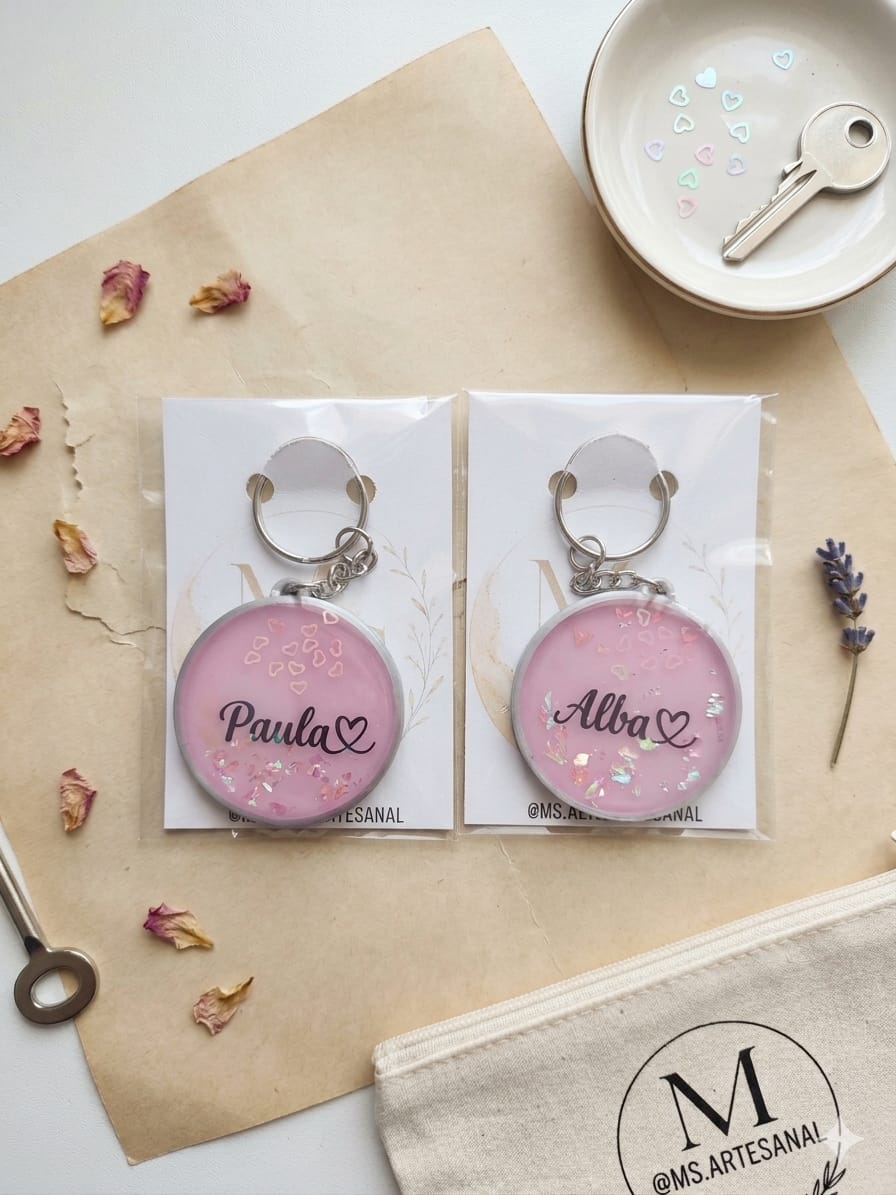 Llaveros Personalizados con Nombres «Paula & Alba»