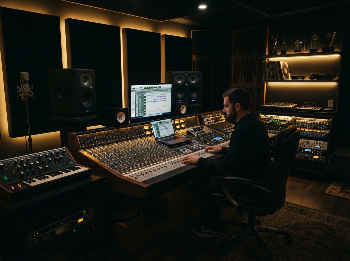 Production studio — digital music creation