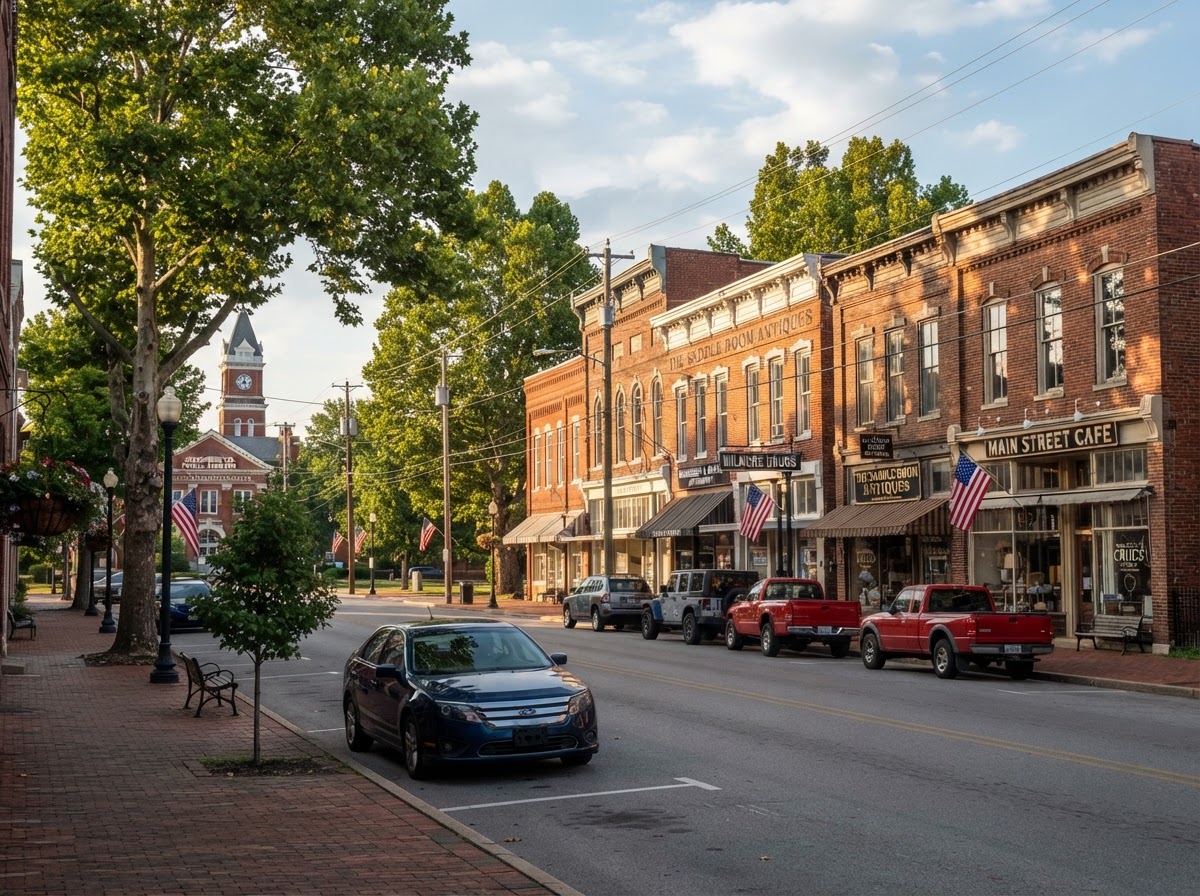 Downtown Nicholasville Kentucky in Jessamine County within EJ's Appliance Repair service area