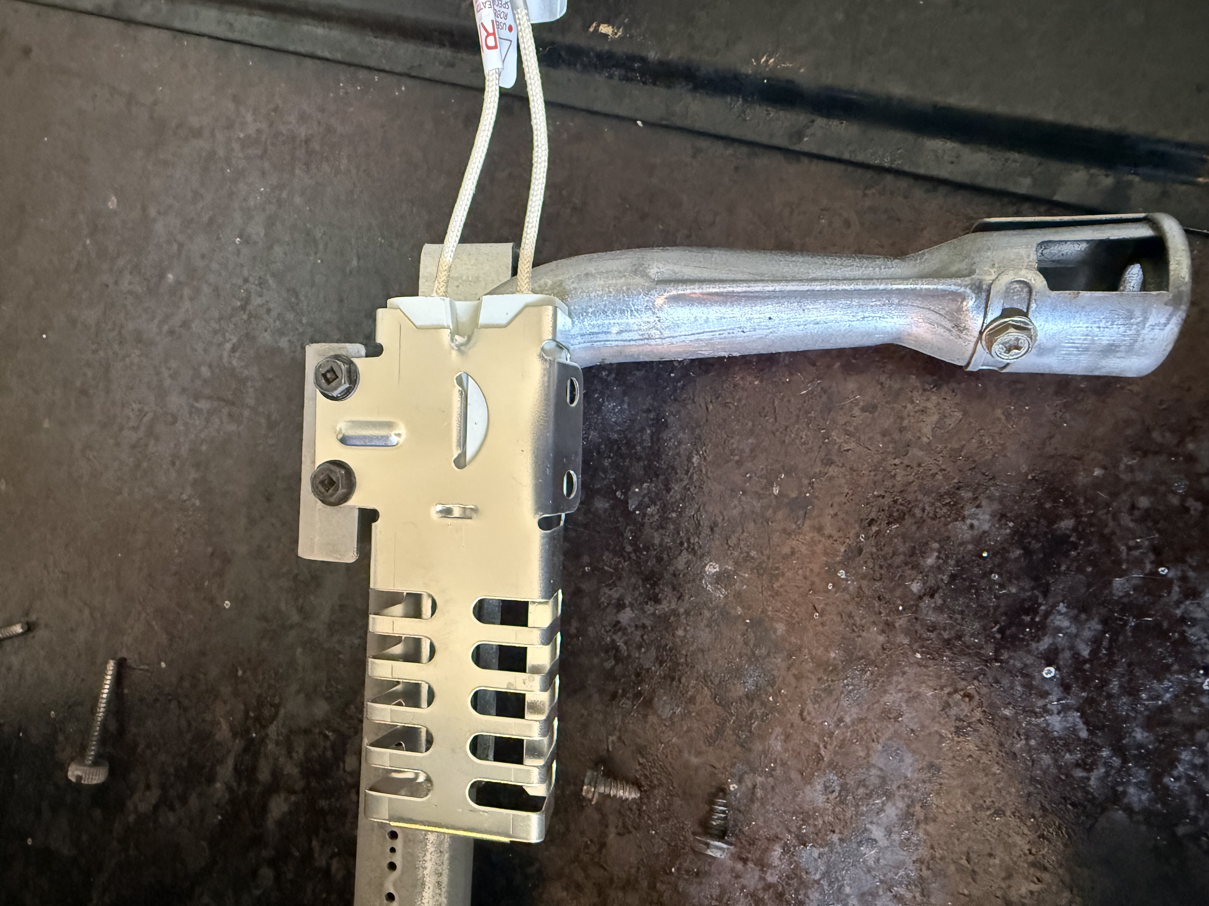 Gas range oven igniter and burner assembly replacement