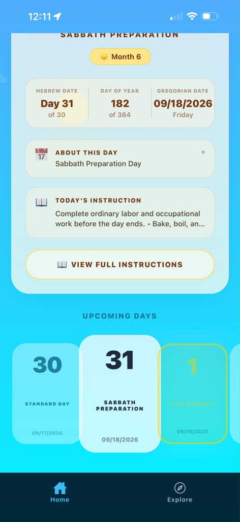 Heaven's Calendar Day 30 - Standard Day