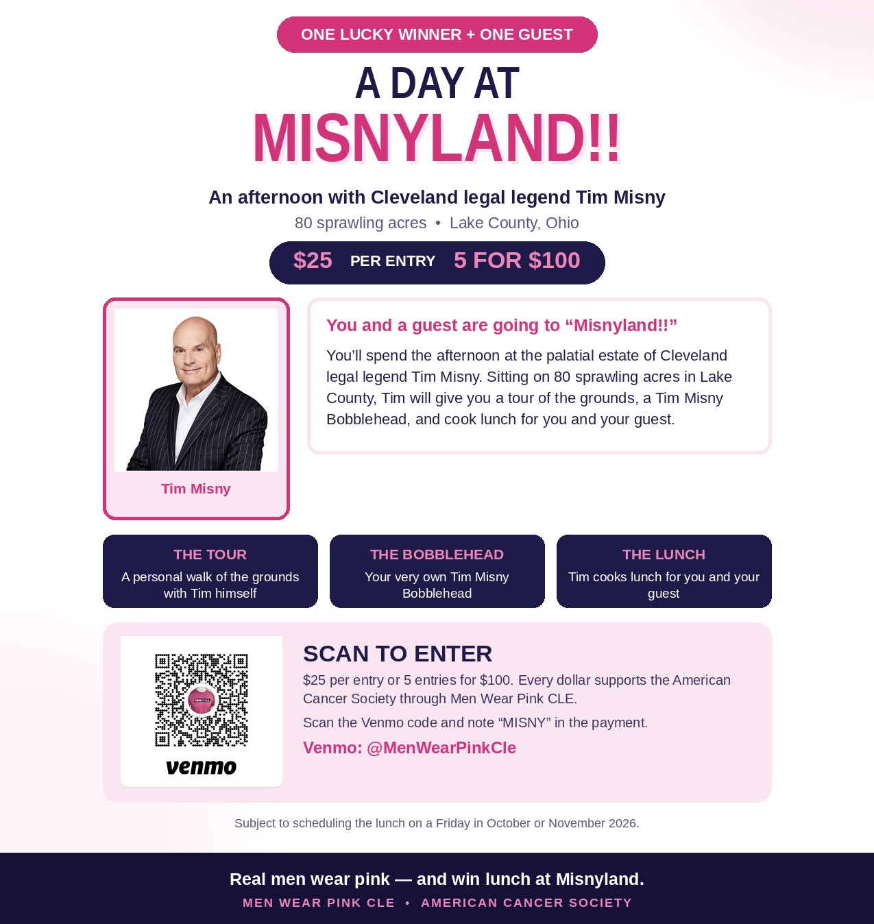 Misnyland Giveaway graphic — A Day at Misnyland with Tim Misny