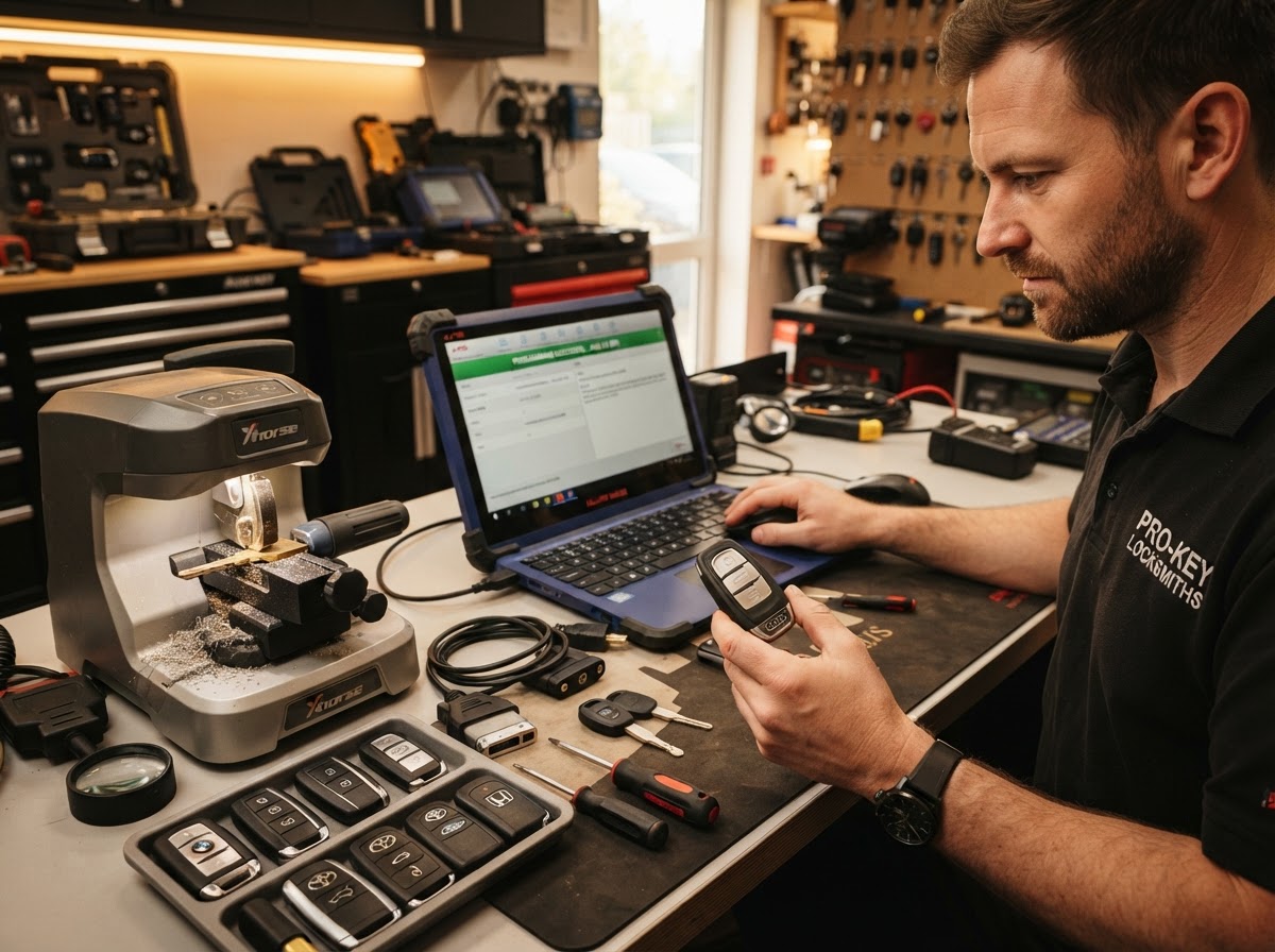 Car keys cutting and transponder chip programming workshop in Worli