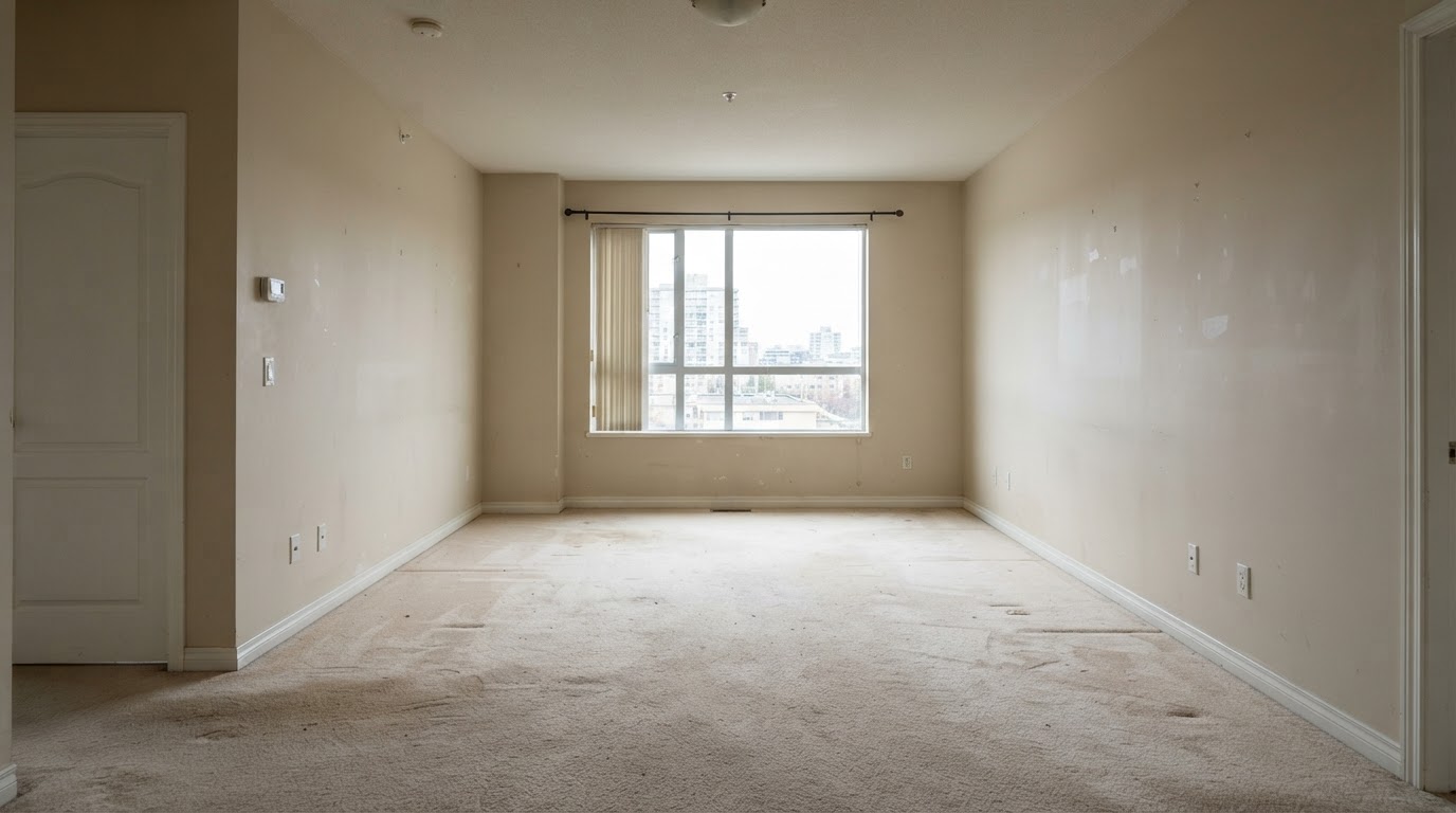 Same rental unit cleared after a tenant turnover cleanout in Fond Du Lac Wisconsin