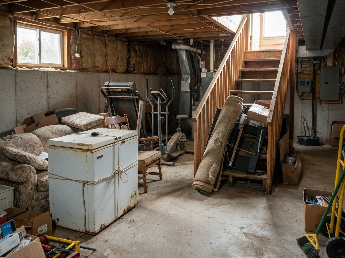 Basement furniture and appliance removal near Fond Du Lac Wisconsin