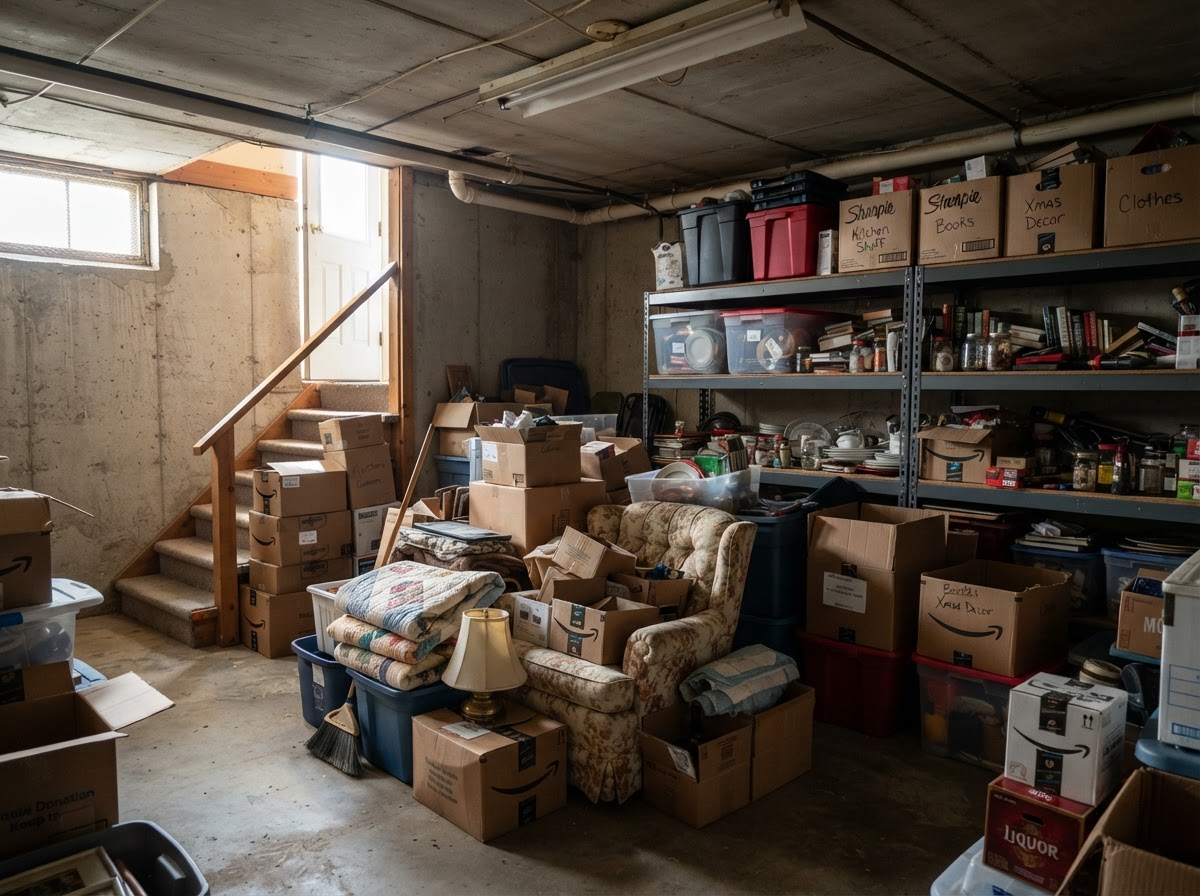 Basement cleanout in Fond Du Lac Wisconsin