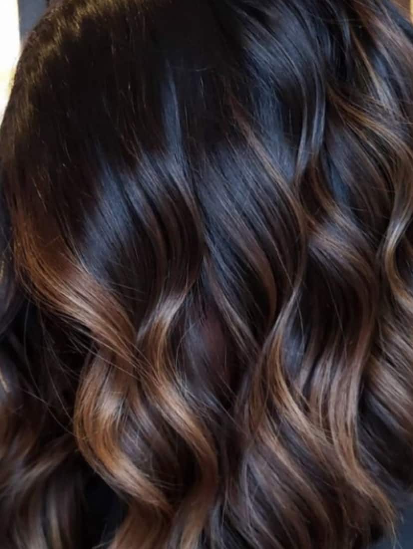 High-Gloss Espresso Ribbons — Brunette & Dimension by April Marie Hair Design Studio
